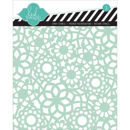 Stencil 6"X6" Doily Flower / Plantilla De Flores Descontinuado Heidi Swapp