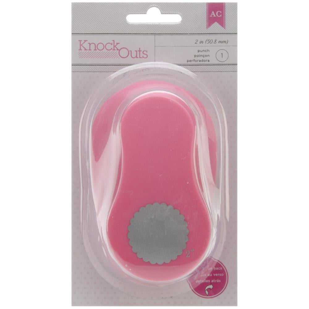 2" Scalloped Circle Punch / Perforadora de Círculo Escalopa 5.8 cm Descontinuado American Crafts