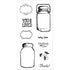 Vintage Jars Clear Stamps / Sellos de Polímero Mason Jars Descontinuado Fiskars