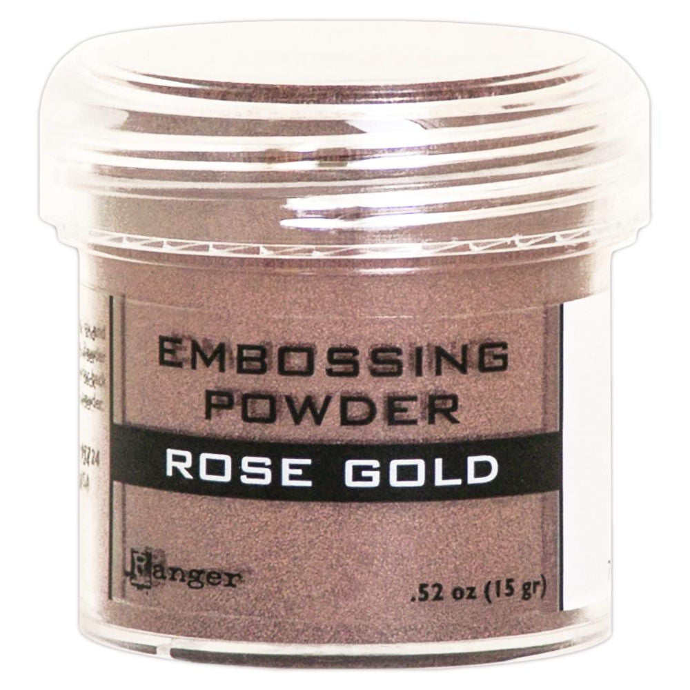 Rose Gold Metallic Embossing Powder / Polvos de Realce Oro Rosa Polvos de Embossing Ranger