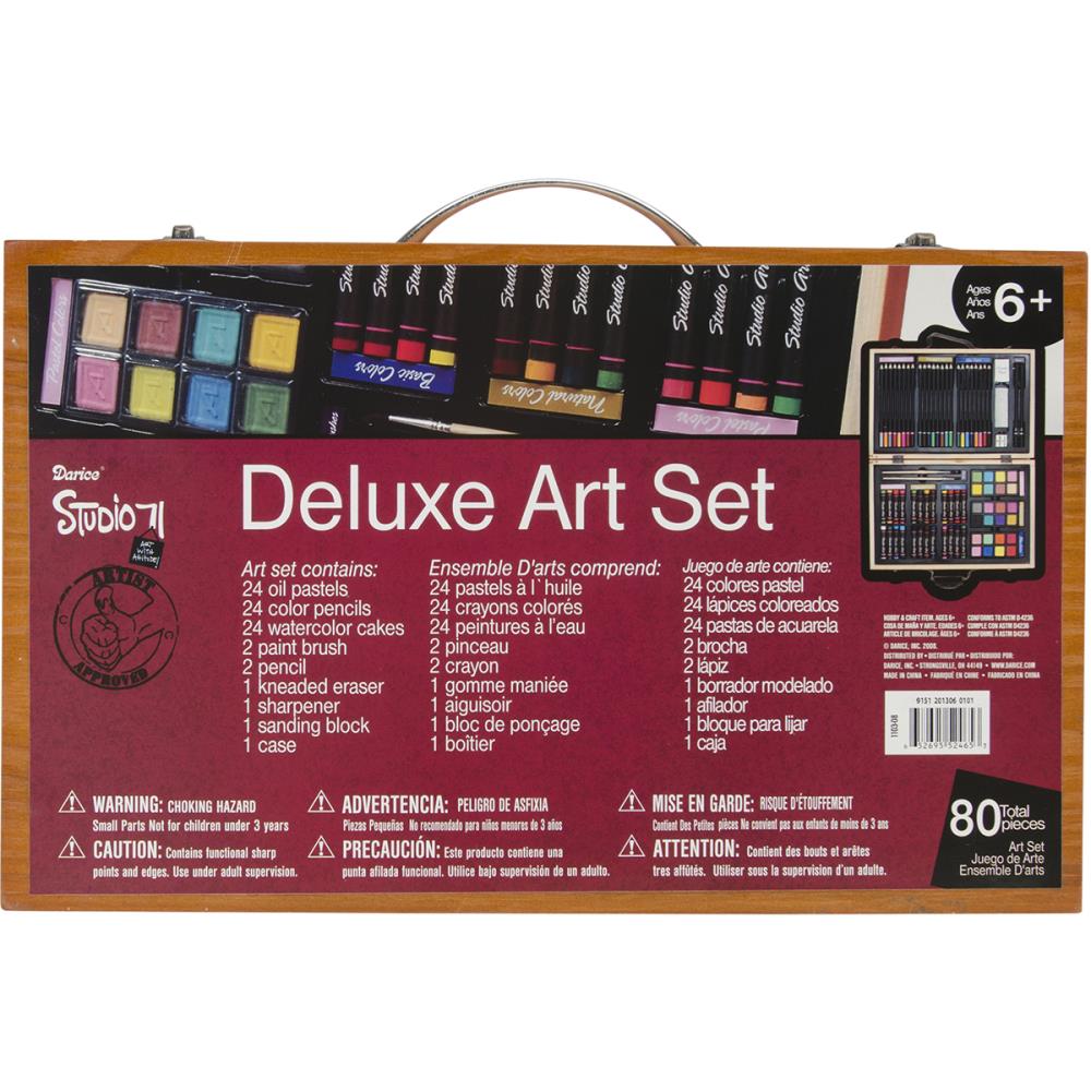 Deluxe Art Set / Juego de Arte de Lujo 80 Piezas Descontinuado Darice