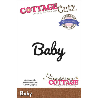 Word Baby Die /  Suaje de Palabra Baby Descontinuado Cottage Cutz