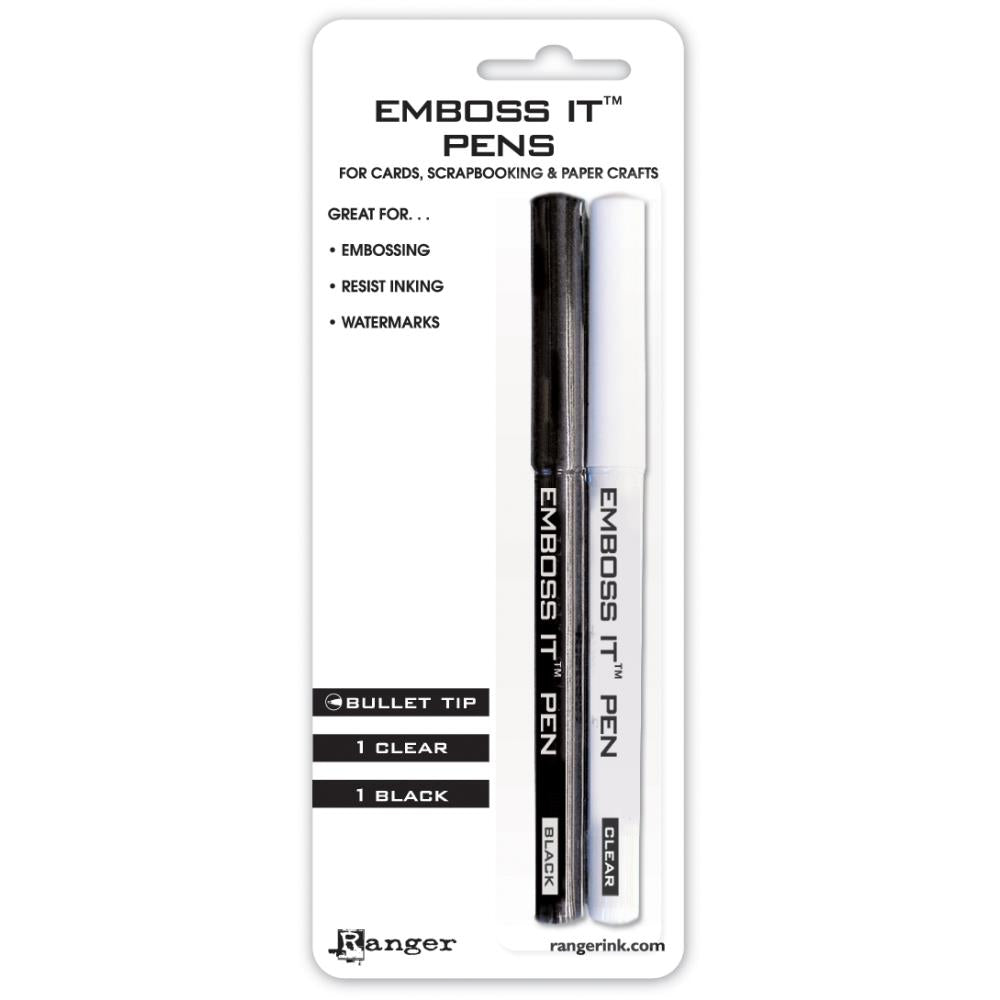 Inkessentials Embossing Pens, Black And Clear / Rotuladores para Embossing Marcadores &amp; Plumones Ranger