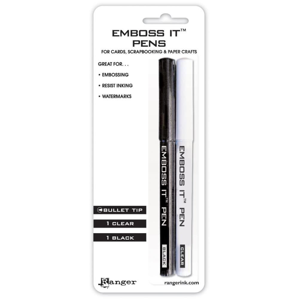 Inkessentials Embossing Pens, Black And Clear / Rotuladores para Embossing
