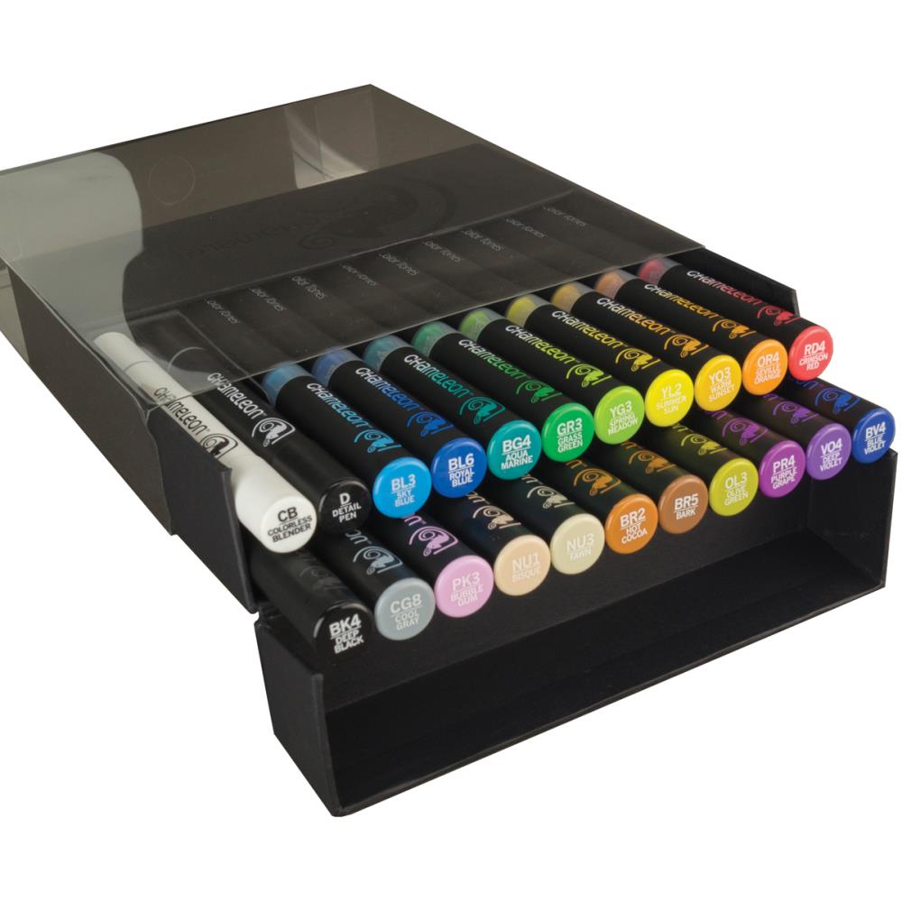 Chameleon Color Tones Markers Deluxe Set 22 pc / Set de Lujo Camaleon 22 pzas. Descontinuado Chameleon