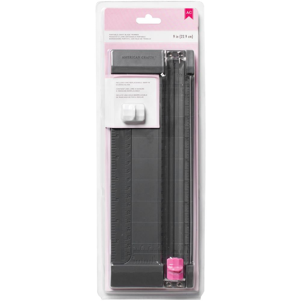 Pink Craft Blade Trimmer 9&quot; / Cortadora Para Papel Cortadoras / Guillotinas American Crafts