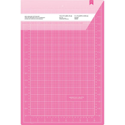 Pink Double-Sided Self-Healing Cutting Mat  / Tapete De Corte Autoreparador Rosa Tapetes, Mats American Crafts