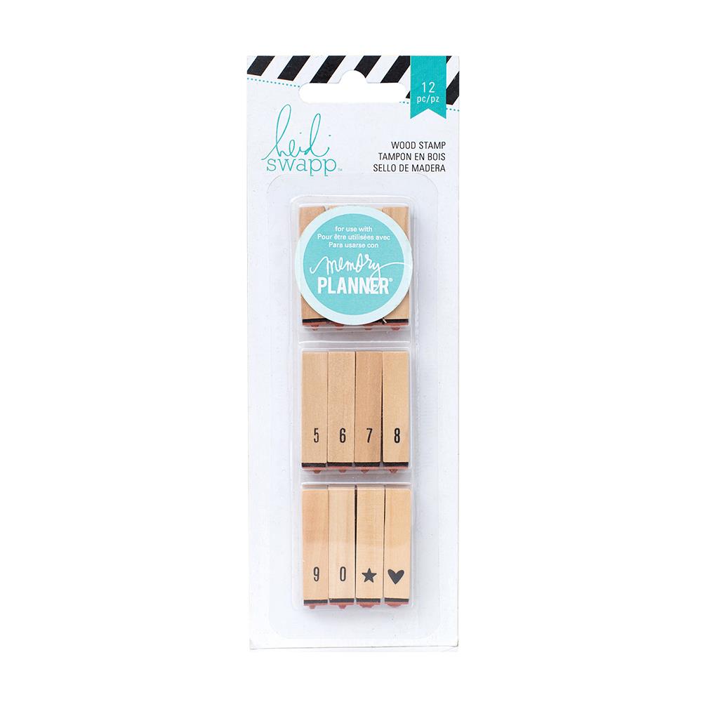 Hello Beautiful Stamps Calendar Numbers / Sellos de Números Descontinuado Heidi Swapp