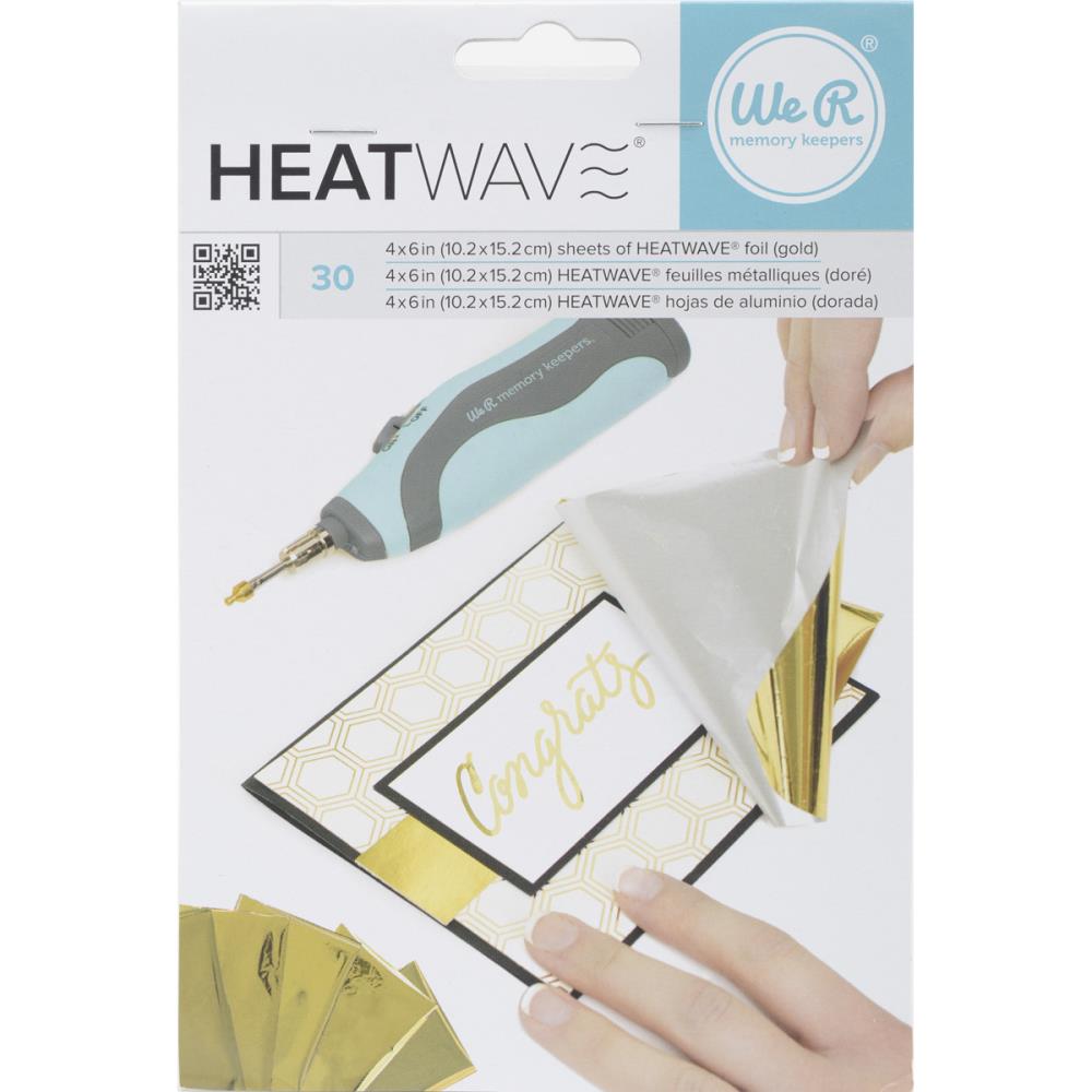 Sheets of Heatwavefoil Gold / Hojas de Aluminio Reactivo Doradas Descontinuado We R Memory Keepers