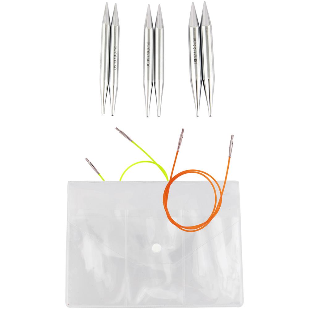 Nova Platina Chunky Interchangable Needles / Set de Agujas Gruesas Tejido Knitter&