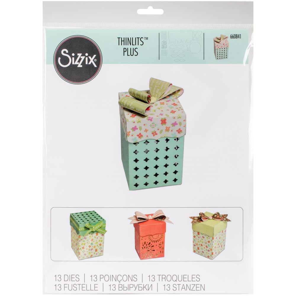 Thinlits Plus Box With Fancy Lid Die / Suaje de Corte Caja con tapa de Fantasía Descontinuado Sizzix