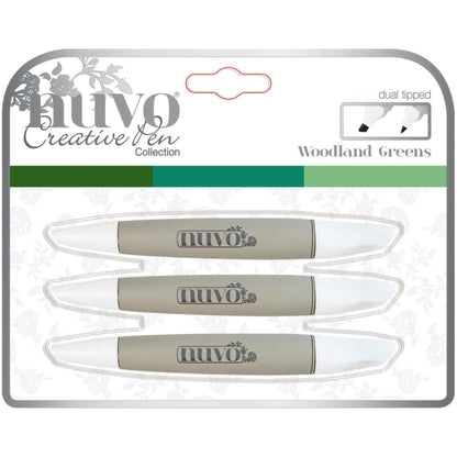 Marker Creative Pen Collection Woodland Greens / Marcadores Tonos en Verde Descontinuado Nuvo