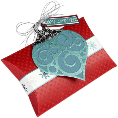 Bigz Pillow Box with Ornaments / Suaje de Corte de Caja de Almohada Descontinuado Sizzix