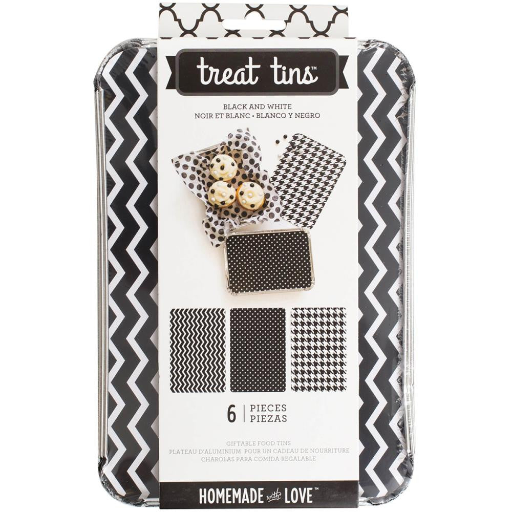 Black &amp; White Food Treat Tins / Charola Para Comida Repostería American Crafts