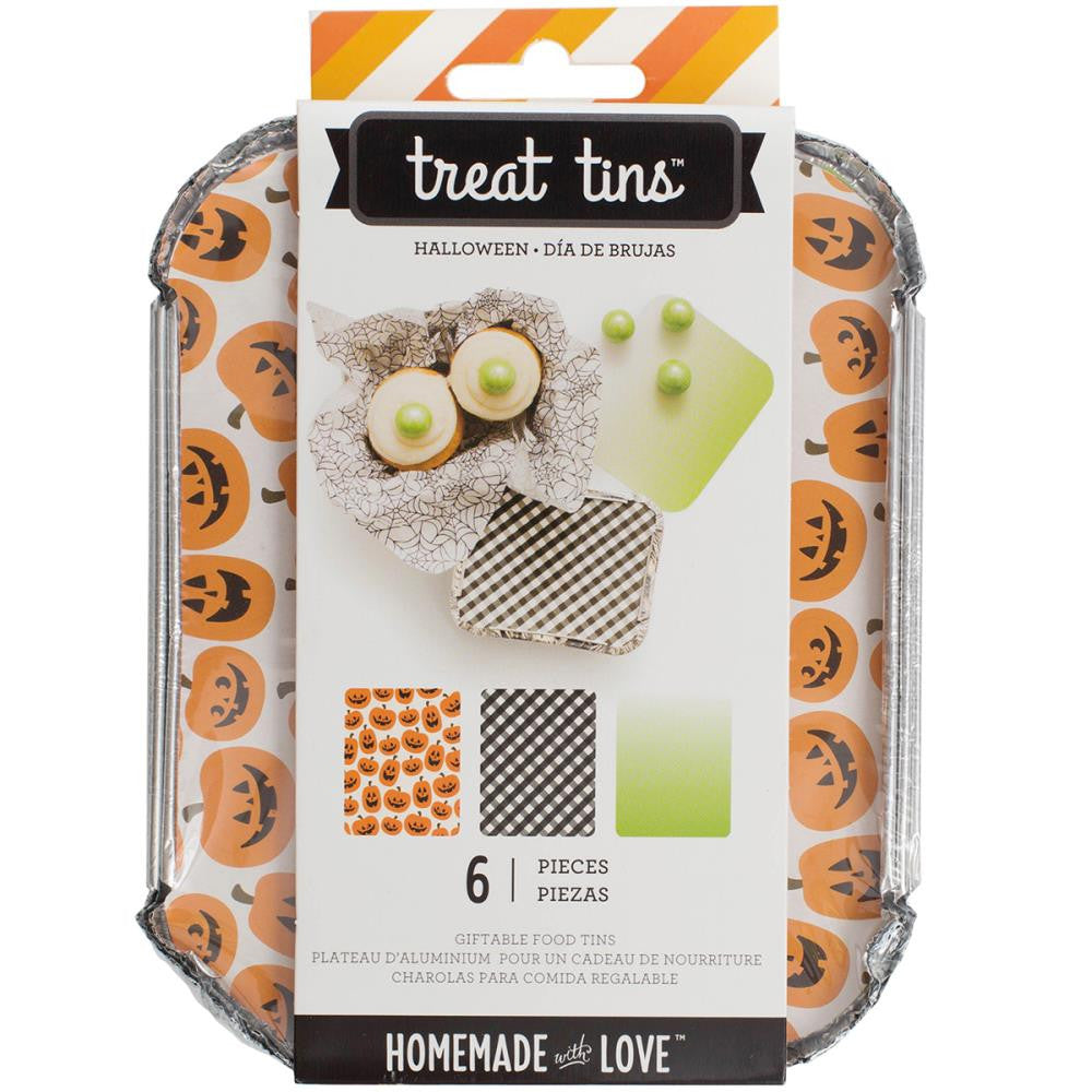 Halloween Food Treat Tins Small / Charola Para Comida Chica Repostería American Crafts