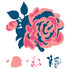 CMYK Rose Stamps / Sellos de Polímero para usarse en Capas Descontinuado We R Memory Keepers