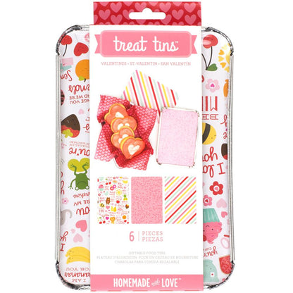 Valnetine´s Food Treat Tins / Charola Para Comida Descontinuado American Crafts