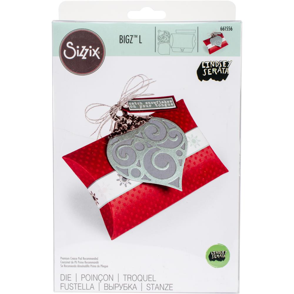 Bigz Pillow Box with Ornaments / Suaje de Corte de Caja de Almohada Descontinuado Sizzix