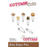 Baby Diaper Pins Die /  Suaje de Seguritos de Bebé Descontinuado Cottage Cutz