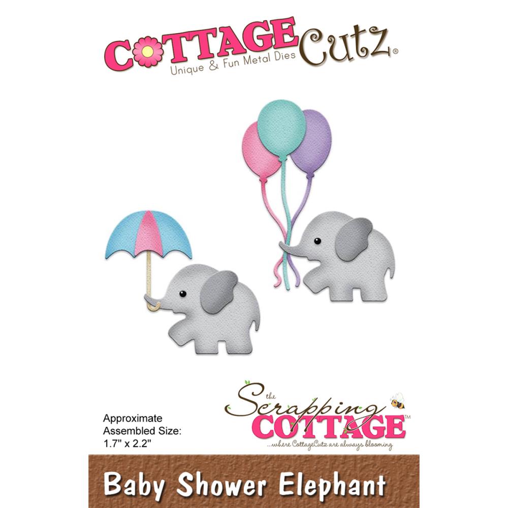 Baby Shower Elephant Die / Suaje de Elefantes para Baby Shower Descontinuado Cottage Cutz