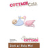 Stork w/ Baby Mini Die /  Suaje de Cigueña con Bebé Descontinuado Cottage Cutz