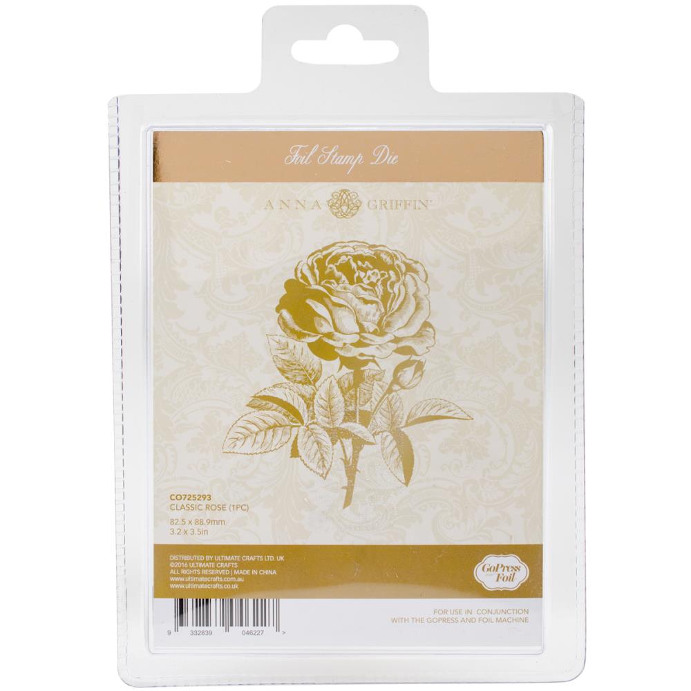 Anna Griffin Hot Foil Plate Classic Rose / Folder para Metalizar De Rosa Dados de Corte / Suajes / Troqueles Couture Creations