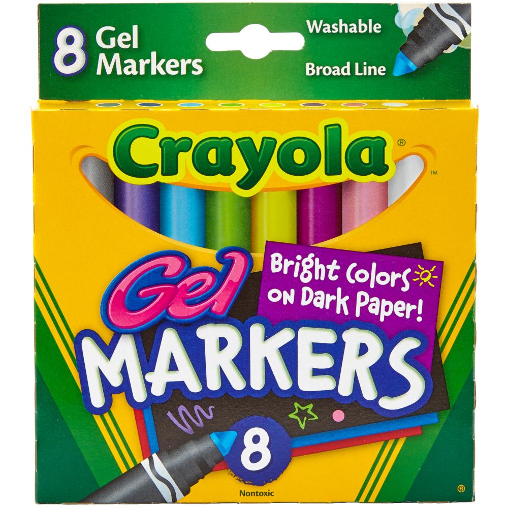 Gel Washable Markers / Marcadores de Gel Lavables Descontinuado Crayola