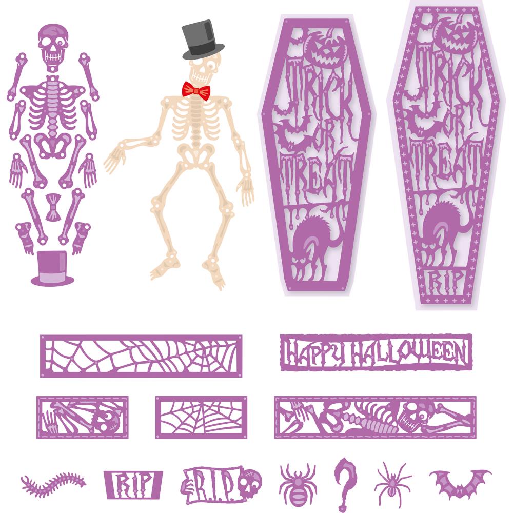Spooktacular Coffin Treat Box Die / Suaje de Cajita de Ataud Descontinuado Tonic Studios