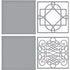 Calligraphy Flourish Tiles Dies / Suajes de Corte Caligrafía Descontinuado Spellbinders