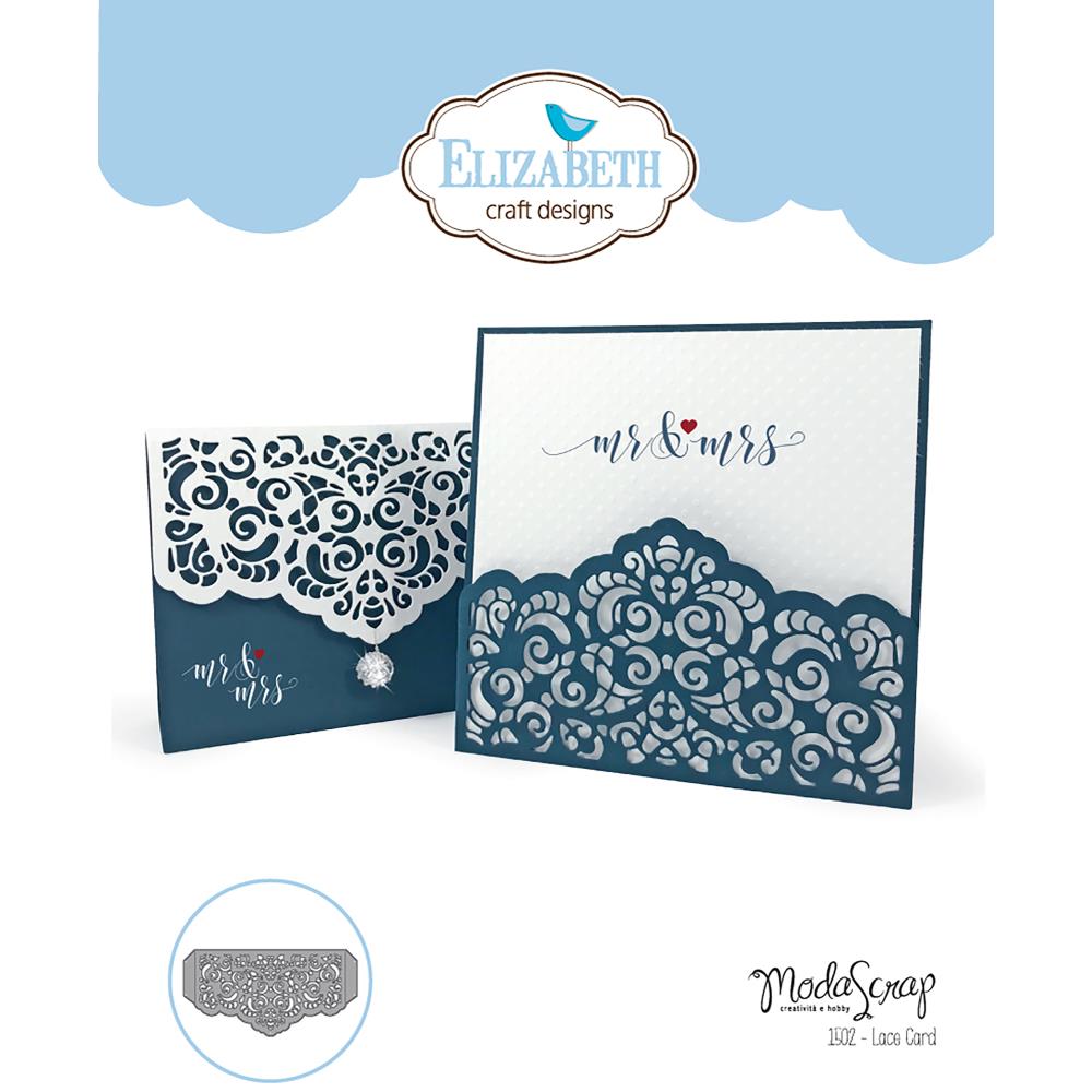 Lace Card Die / Suaje de Tarjeta de Encaje Descontinuado Elizabeth Craft Designs