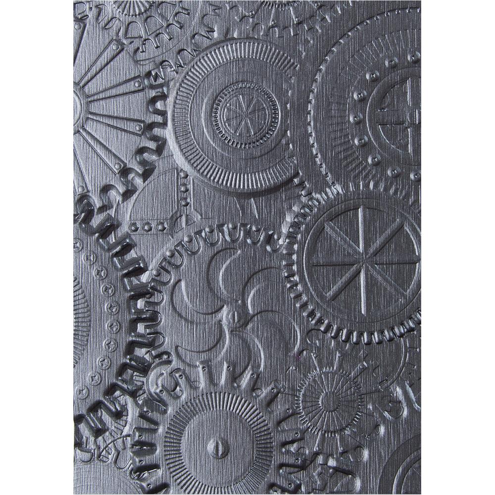 Tim Holtz 3D Embossing Folder Mechanics / Folder de Grabado Engranajes Folders de Grabado Sizzix