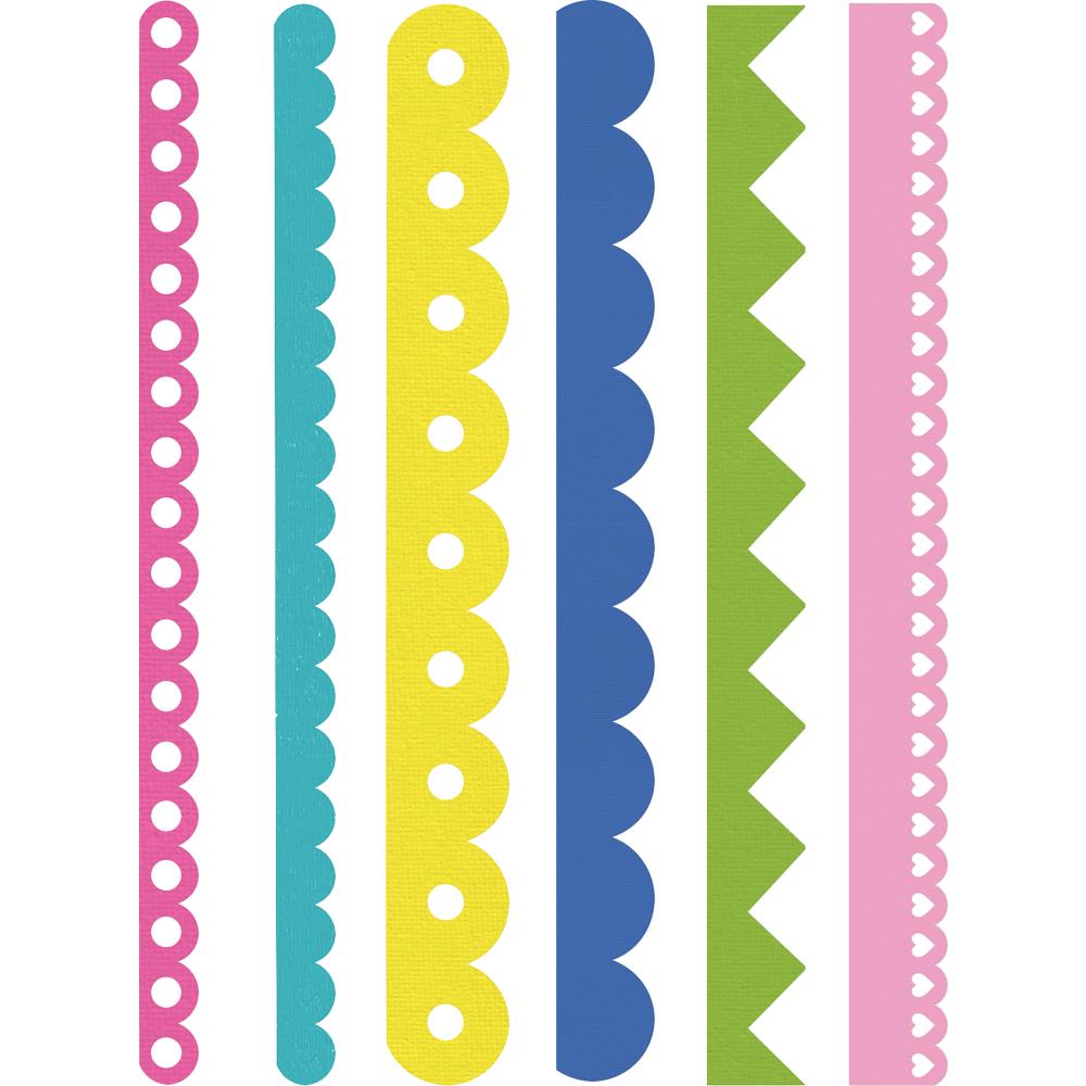 Scallops &amp; Zigzags Dies / Suajes de Bordes Esclopados y Zig Zag Descontinuado Sizzix