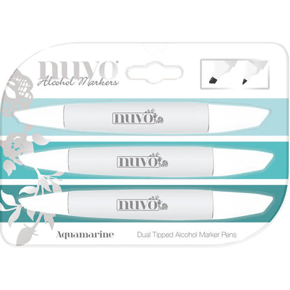 Marker Creative Pen Collection Aquamarine / Marcadores Tonos Aqua Descontinuado Nuvo