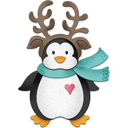 Reindeer Penguin Die / Suaje de Pingüino Descontinuado Cottage Cutz