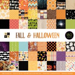 Cardstock Stack Fall &amp; Halloween 12" / Block de Cartulina de Halloween 180 Hojas Descontinuado DCWV