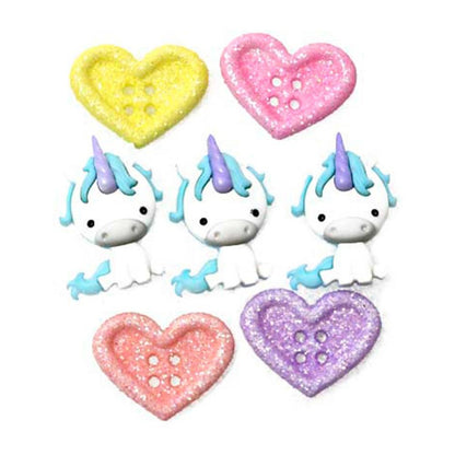 Unicorn Love Embellishments / Adornos de Unicornio Descontinuado Dress It Up
