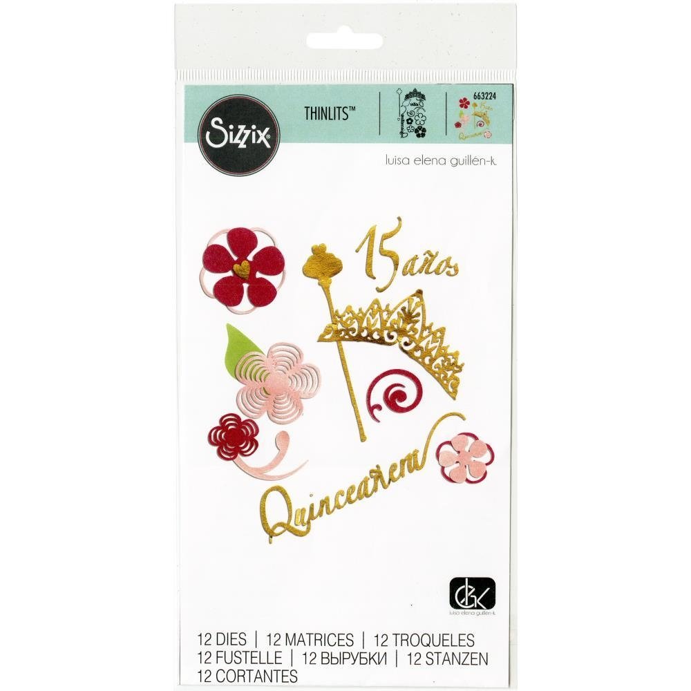 Thinlits Die Set / Suajes de Quince Años Descontinuado Sizzix