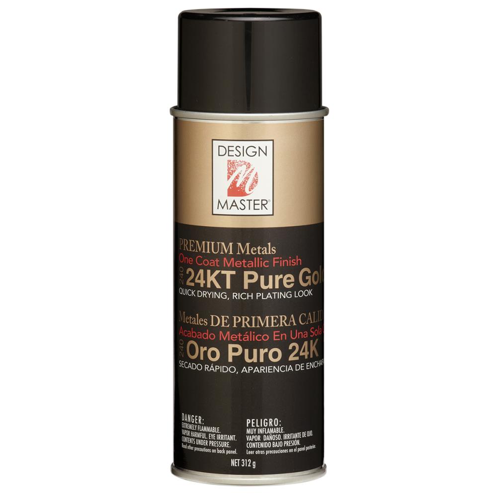 Premium Metals Spray Paint Pure Gold / Pintura en Spray Oro Puro Descontinuado Design Master