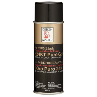Premium Metals Spray Paint Pure Gold / Pintura en Spray Oro Puro Descontinuado Design Master