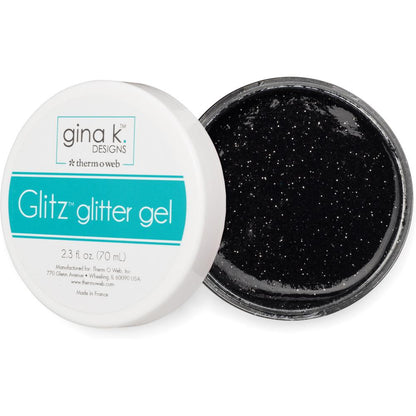 Gina K Designs Glitz Glitter Gel Black / Gel Diamantina Negro Descontinuado Gina K Designs