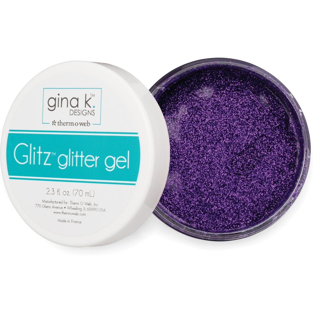 Gina K Designs Glitz Glitter Gel Wild Lilac / Gel Diamantina Morado Pastas Texturizadoras y Medios Mixtos Gina K Designs