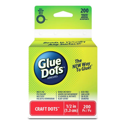 Craft Glue Dots 1/2&quot; / Gotas de Pegamento Permanente 1.3 cm Adhesivos / Pegamentos Glue Dots Adhesives