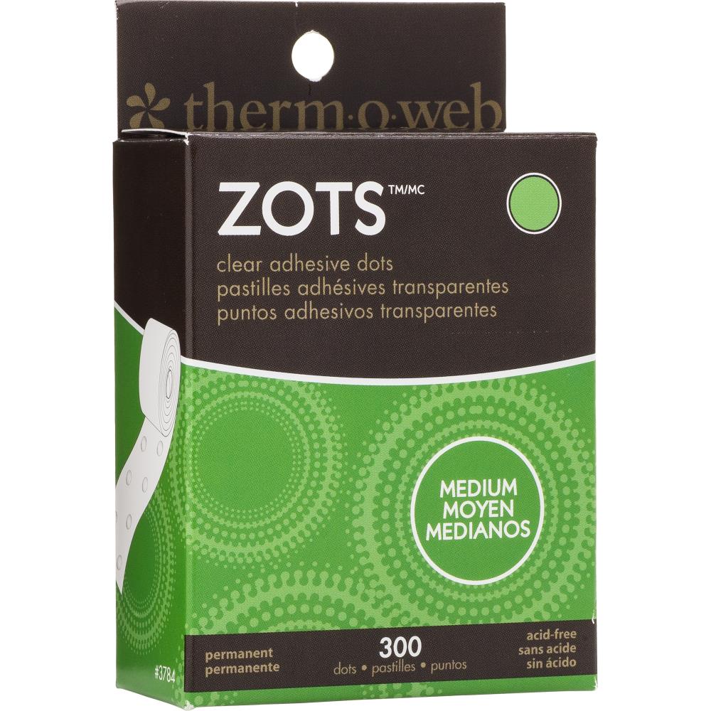 Zots Clear Adhesive Dots / Adhesivo Transparente en Puntos Adhesivos / Pegamentos Thermo Web