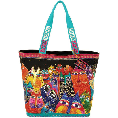 Shoulder Tote Zipper Top / Bolsa de Mano con Cierre Descontinuado Laurel Burch