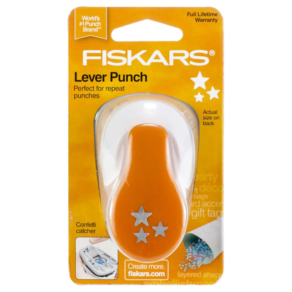 Small Lever Punch 0.75" / Perforadora Confetti Estrellas Descontinuado Fiskars