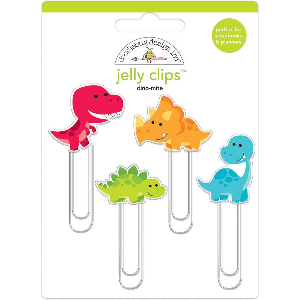 Dino-Mite Jelly Clips / Clips de Dinosaurios Adornos / Embellishments Doodlebug