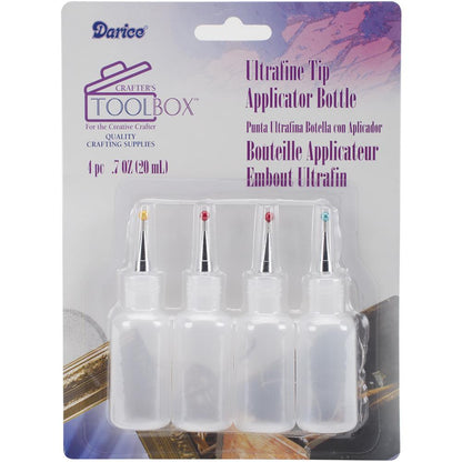 Ultrafine Tip Applicator Bottles / 4 Botellas Aplicadoras Punta Fina Descontinuado Quilled Creations