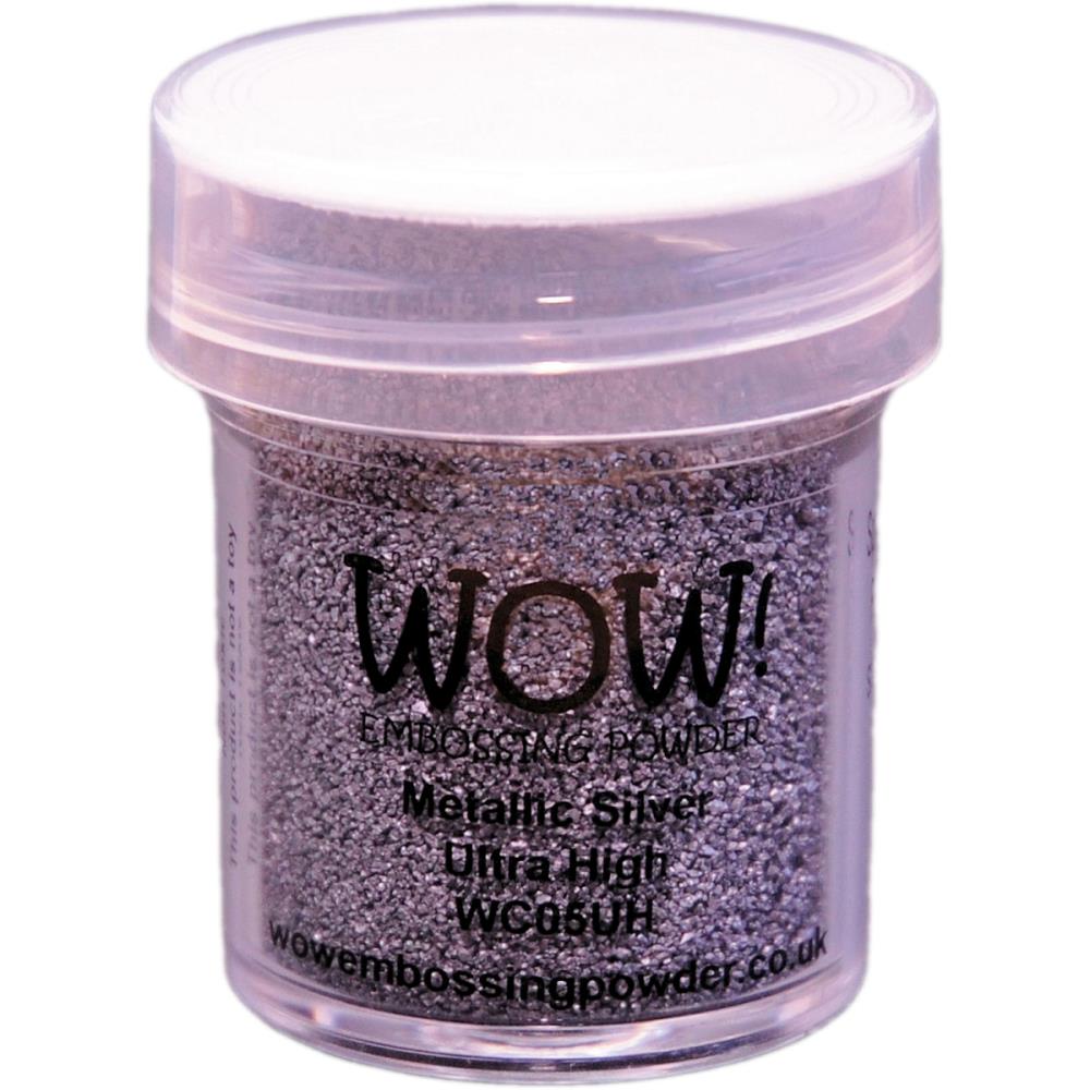 Ultra High Metallic Silver Embossing Powder / Polvo de Embossing Plata Metálica Ultra Realzado Polvos de Embossing Wow!