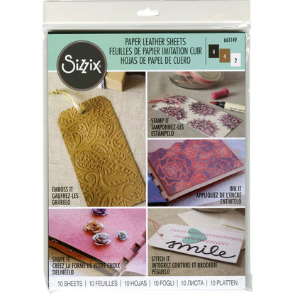 Leather Paper Basics / Hojas de Papel de Cuero Papel Sizzix