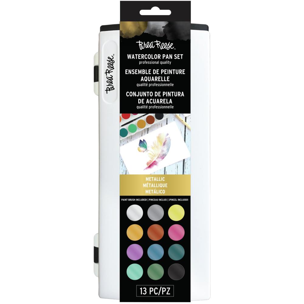 Watercolor Pan Paint Set / Estuche de Acuarelas Metálicas Acuarela Brea Reese